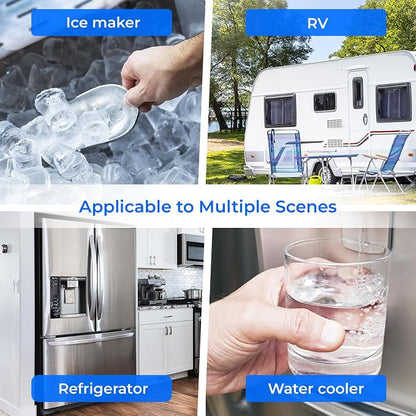 Waterdrop INL Inline Water Filter for Refrigerator and Ice Maker | Reduces Chlorine, Sediment, Bad Taste & Odor, NSF Certified High Capacity Drinking Water Filtration System, 1 Year