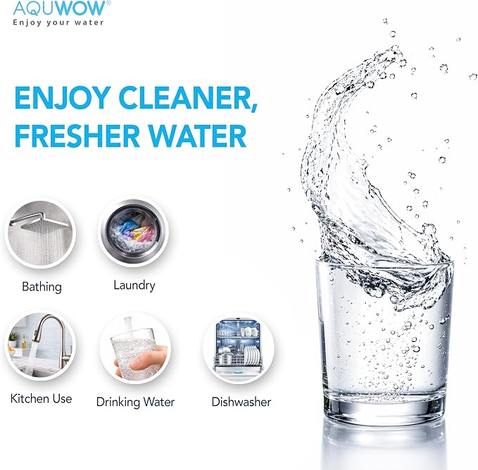 CTO10 5 Micron 2.5" x 10" Carbon Block Water Filter Set – Replacement Cartridges for Whole House and Under Sink Systems, Universal Standard Size (2, 10 x 2.5)