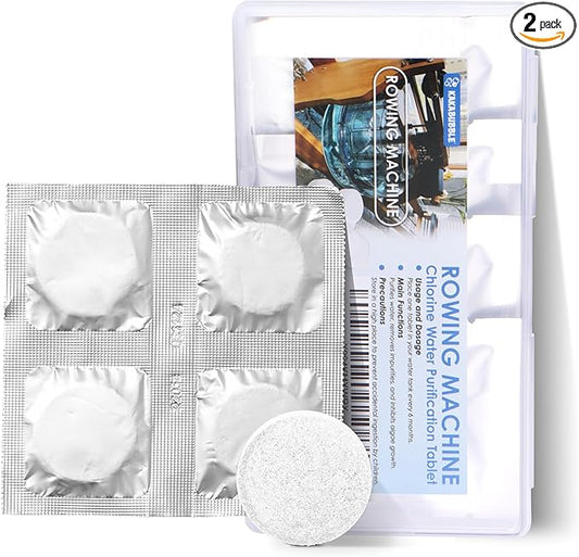 Water Purification Tablets for Rowing Machines | Safe & Eco-Friendly Tank Cleaner for Fresh, Odor-Free Water | Easy-to-Use Cleaning Solution for All Water Rowers (4)