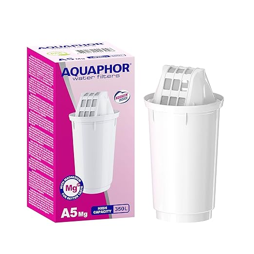 AQUAPHOR Prestige Cherry 1 A5 Cartridge-Comfort Water Filter for Reducing Limescale, Chlorine and Other Substances, 8.5