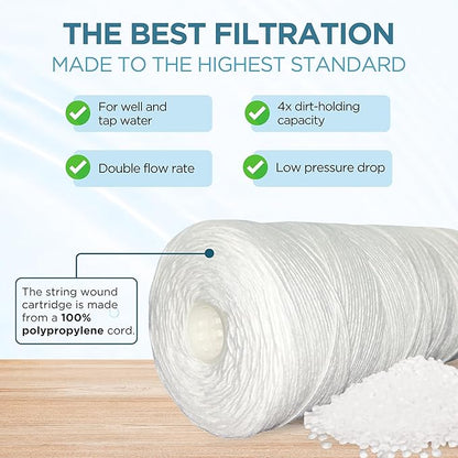 Pelican Water PC40 10 in. 5 Micron Sediment Replacement Filter (4-Pack) by Pelican Water