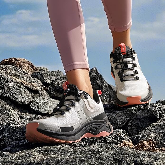 NORTIV 8 Women's Lightweight Hiking Shoes Quick Laces Outdoor Fashion Sneakers Gladiator