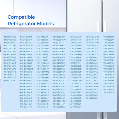 TEEHAY ULTRAWF Water Filter Replacement, Compatible with Frigidaire Pure Source Ultra, LFHB2741PF, FGHB2866PF, FGHC2331PF, FGHF2366PF, FGHS2631PF, FGHS2655PF, LGHB2867PF, 4 Pack