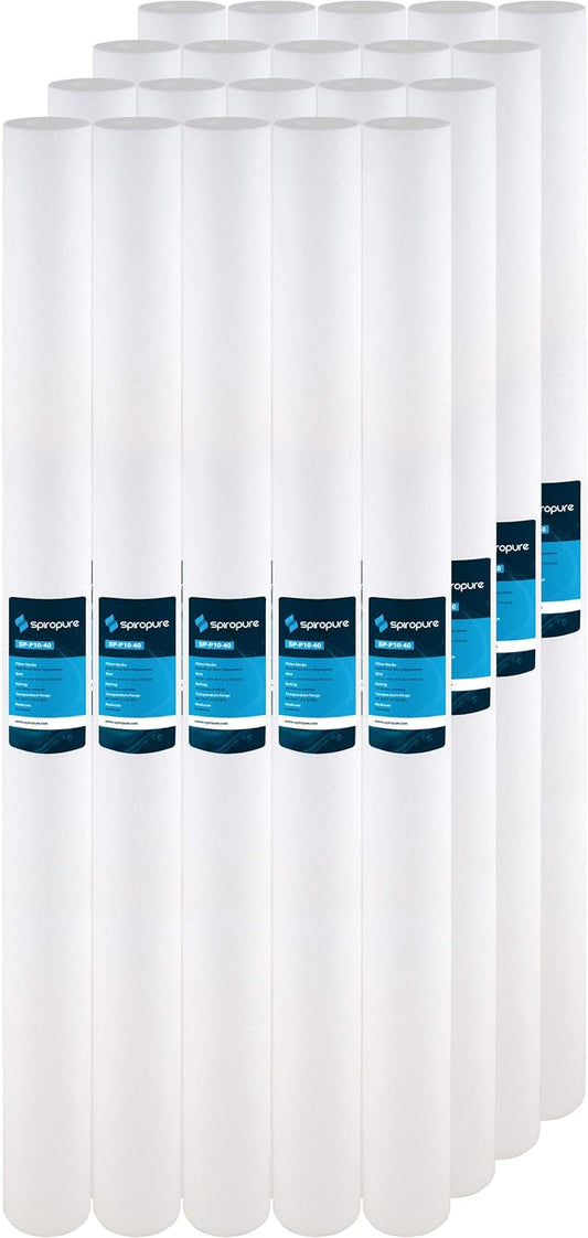 SpiroPure 40x2.5 10 Micron Spun Sediment Water Filter SDC-25-4010 (20 Pack)