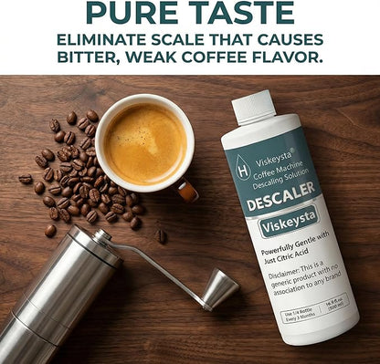 Gentle Descaling Solution, Compatible with Hamilton Beach Coffee Machines, 500ml Bottle for 4 Uses