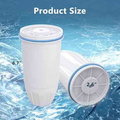 Water Filter Replacement Compatible with Zero Pitcher and Dispenser ZR-001 ZR-017 ZR-004 ZP-006 ZD-013 ZS-008, Multi-Stage Filter System, Reduce Lead, Chromium, and PFOA/PFOS, Pack of 4, By DESENRUIS