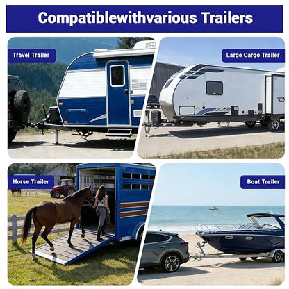 Rv Trailer Tongue Weight Scale 1800 Lb, 6.3" Large Stability Base Tongue Weight Scale for Travel Trailers Rv Campers & Boat, Fatigue-Resistant Spring System, Minimal Recalibration, (With Portable Bag)