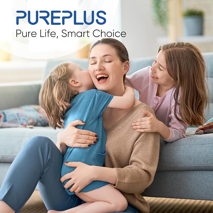 PUREPLUS 1 Micron 10" x 2.5" Whole House Sediment Home Water Filter Cartridge Replacement for Any 10 inch RO Unit, Culligan P5, Aqua-Pure AP110, Dupont WFPFC5002, CFS10, WHKF-G05, 4Pack