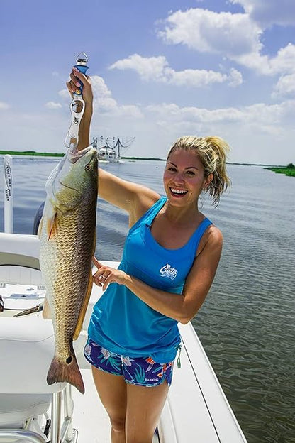 CUDA 11.5" Grip & Scale | Durable For Saltwater and Freshwater Use Up to 50 LBS Fish Scales with Non-Slip Scale Pattern Grip & Stainless Steel Jaws | Lanyard Included