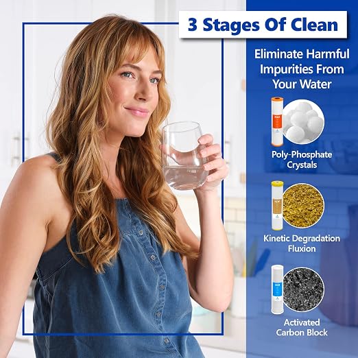 Express Water Ultimate Protection Whole House Water Filter System + iSpring WSP50ARB Spin Down Sediment Water Filter