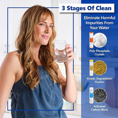 Express Water Ultimate Protection Whole House Water Filter System + iSpring WSP50ARB Spin Down Sediment Water Filter