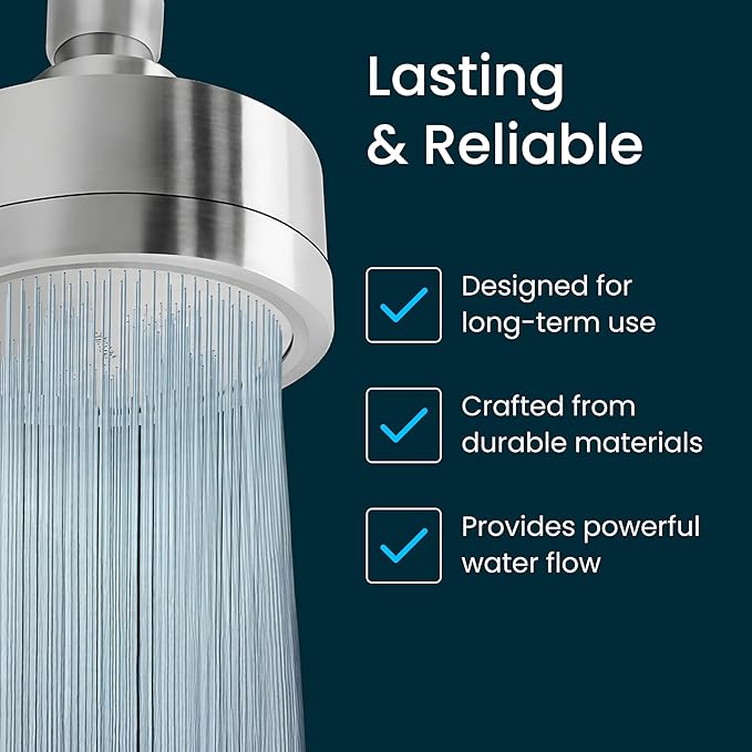 LAIFsolutions Swivel Shower Head for Vortex-Action Shower Filter – Advanced Purification with Copper-Zinc KDF for Hard Water – Reduces Chlorine & Heavy Metals – Revitalizes Skin & Hair (Sprayer)