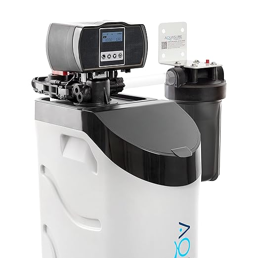 Aquasure Harmony Lite All-in-One 34,000 Grains Whole House Water Softener with Pleated Sediment Pre-Filter System (Pre-Filter + Fine Mesh Resin)