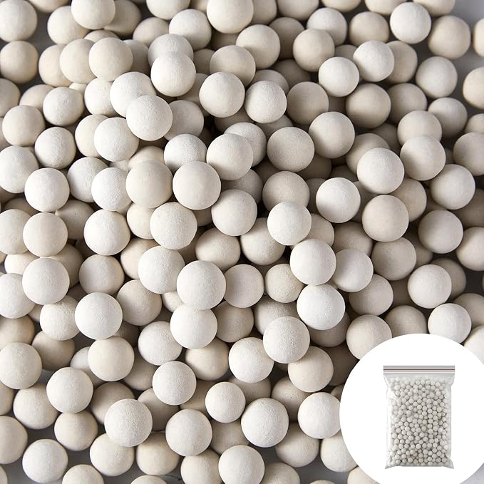 Weewooday 3.3 lbs 7-8mm Refill Condensate Neutralizer, Pickling Waste Liquid Neutralizer, Acidic Water Increases Alkalinity, Condensing Water Heater Media Filler, Condensate Neutralizes Balls (1 Bag)