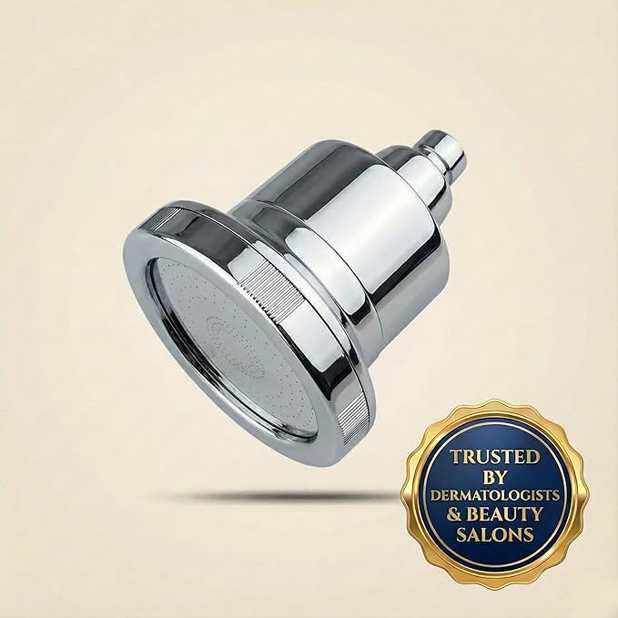 Filtered Shower Head for Hard Water – High Pressure Showerhead with 20-Stage Filter – Removes Chlorine & Heavy Metals – Improves Skin & Hair – Easy Install, Chrome