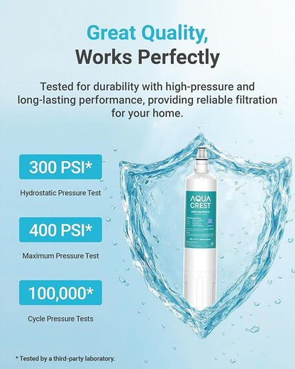 AQUA CREST F-1000 Water Filter, Replacement for InSinkErator® F-1000, F-2000, F-3000, AquaPure AP Easy C-Complete, 500 Gallons, NSF/ANSI 42, 2 Pack