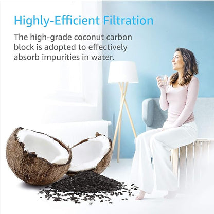 AQUA CREST ADQ36006101 Water Filter, Replacement for LG® LT700P®, 3 Pack | Replacement for Kenmore® 9690, 46-9690, ADQ36006102, LFXS30766S, HDX FML-3, RFC1200A, PL-500 Refrigerator Water Filter