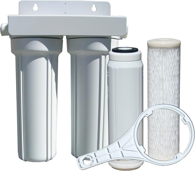FLOW/PURWATT Watts 520022 RV/Boat Duo Exterior Water Filter with Garden Hose Fittings