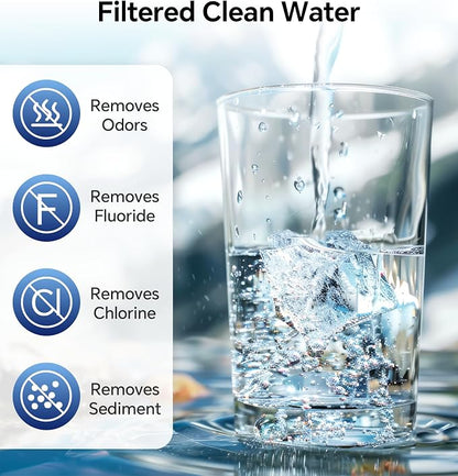 Stokk RV Water Filter with Flexible Hose Protector, NSF Certified, Inline Water Hose Filter for Garden, Camper and Pool, Greatly Reduces Bad Taste, Chlorine, Odor, Rust and Sediment, 2 Pack