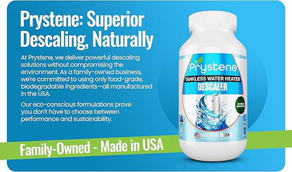 Tankless Water Heater Descaler - Professional Powder Cleaner (1.2 lbs) - Removes Limescale & Restores Efficiency - Compatible with Rinnai, Rheem, Navien, Noritz - Food Grade, Made in USA