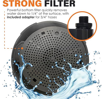 Tankless Water Heater Flush Kit with Certified Liquid Descaling Solution and 1/6HP Heavy Duty Pump with 25 Ft Extra Long Power Cord