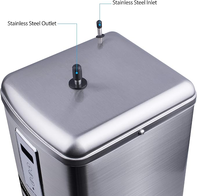 Ready Hot 41-RH-300-F570-BN Instant Hot Water Dispenser System, 2.5 Quarts, Digital Display Single Lever Hot Water Faucet Brushed Nickel