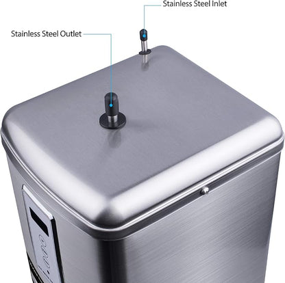 Ready Hot 41-RH-300-F570-BN Instant Hot Water Dispenser System, 2.5 Quarts, Digital Display Single Lever Hot Water Faucet Brushed Nickel