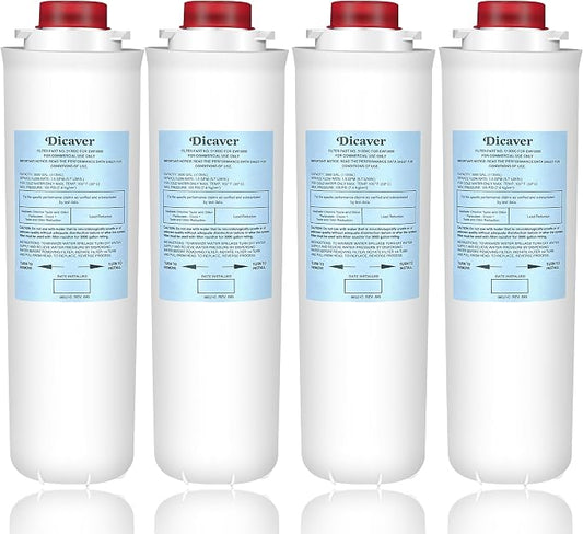 51300C Filters, Replacement for Elkay 51300C EWF3000 Filter By NSF/ANSI 42 Certified,Compatible with Ezh2o Filter Replacement Bottle Stations, High Capacity 3000 Gallon (No Chip) 4 Packs