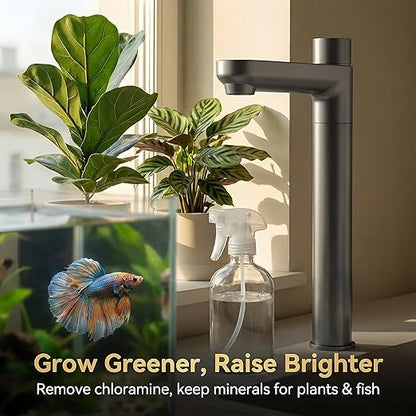 Ecoviva UF800G 0.01μm Ultra-Filtration Under Sink Water Filter Meet NSF 42 / 372 Standards Tankless Ultra Compact Design, No Electricity & Wastewater, Preserve Beneficial Minerals No TDS Reduction