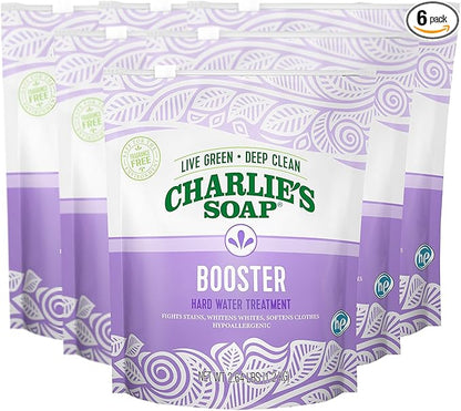 Charlie's Soap - Laundry Booster and Hard Water Treatment (6-Pack)