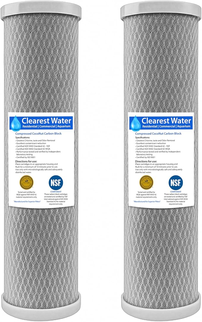 5 Micron CTO Carbon Filter 20x4.5 Whole House (2 PK)