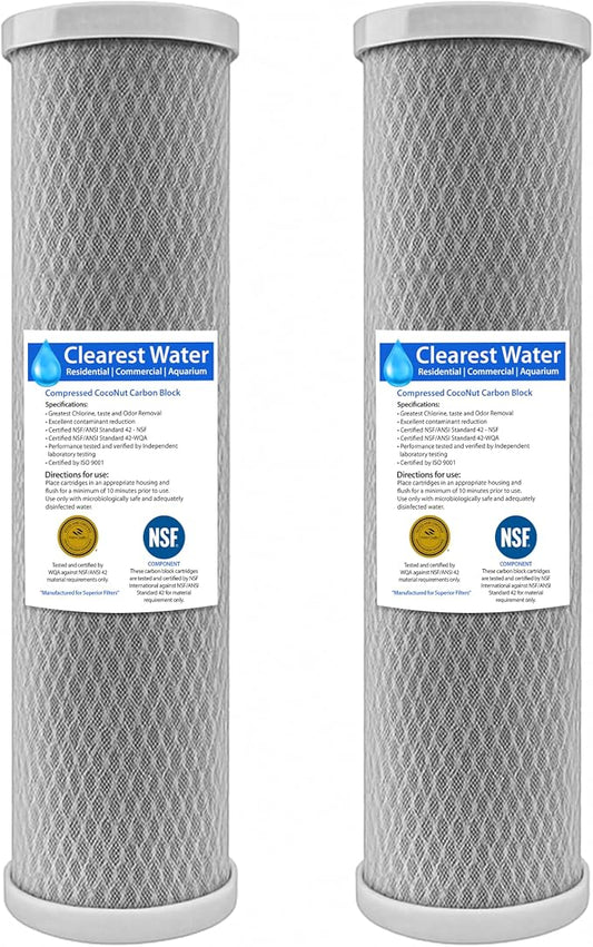 5 Micron CTO Carbon Filter 20x4.5 Whole House (2 PK)