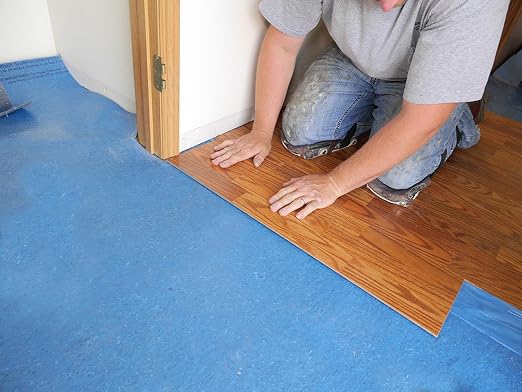 Underlayment 360 sq ft – for Laminate & Hardwood Floors – Approved for Pre-Attached Pad – Floating & Glue-Down Installation – Moisture Barrier – GREENGUARD Gold – Made in USA