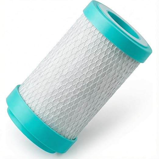 RV Water Softener Prefilter Replacement - 5-Micron, 2-Stage Filtration with Coconut Shell Carbon Block