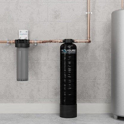 Aquasure Serene Lite Whole House Salt-Free Water Conditioning Descaler System with Triple Purpose Pre-Treatment Filter (800,000 Gallons Salt-Free System)
