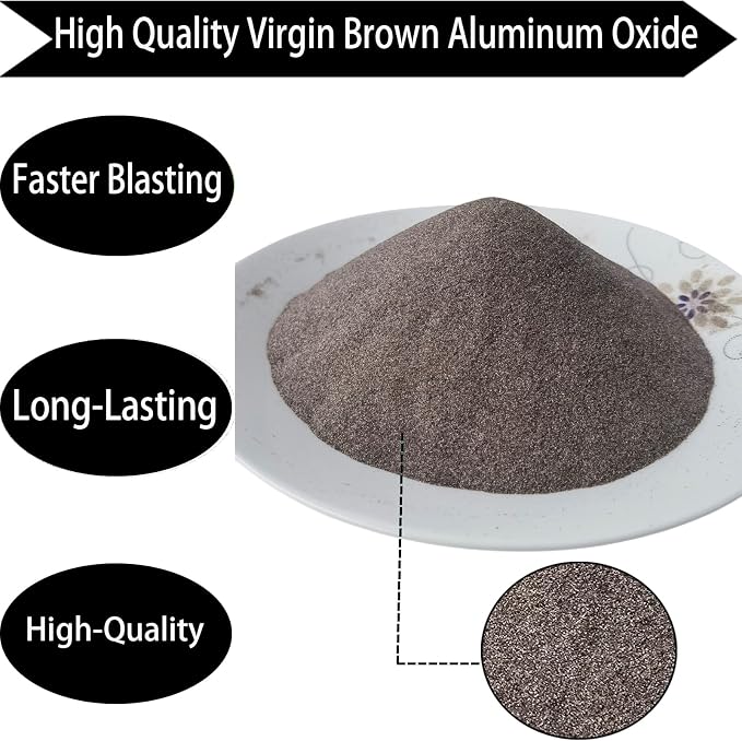 6 LBS #100 Aluminum Oxide Medium to Fine Sand Blasting Abrasive Media for Blasting Cabinet or Blasting Guns (6 Pounds-100 Grits)
