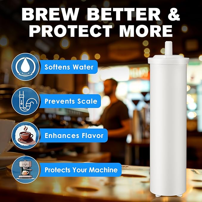 70L Cationic Resin Filter Compatible with LELIT PLA930M Espresso Machines, Upgraded Cationic Water Softeners for Tank, Removes Calcium & Magnesium, Releases Sodium, Prevents Limescale, White