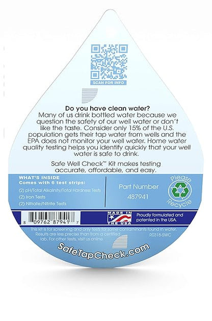 Industrial Test Systems SafeTap Safe Well Check Home Well Water Test Kit