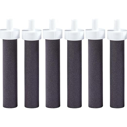 Brita Water Bottle Replacement Filters, BPA-Free, Replaces 1,800 Plastic Water Bottles a Year, Lasts Two Months or 40 Gallons, Includes 6 Filters