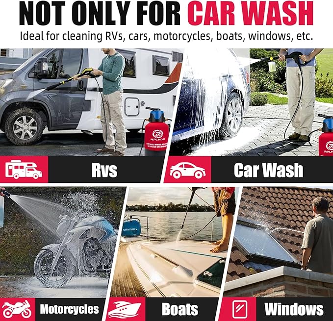 Spotless Car Wash System with Bypass,Pre-Filled with DI Resin, Deionized Water System, Garden Hose Quick Connector, Di Water System for RV, Vehicles, Motorcycles, Bikes, Boats, No Spots