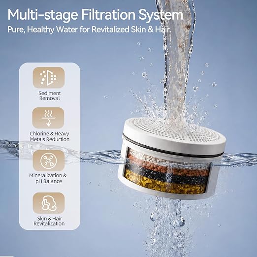 JDO Bath Filter for Tub Faucet - 3000 Gallon Bathtub Water Filter, Hard Water Softener to Remove Chlorine and Heavy Metals, Chrome
