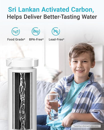 AQUA CREST XWF Refrigerator Water Filter, Replacement for GE® WR17X30702, Compatible with GE® GNE27, GFE26, GDE25, GSS25, PSE25 Series Refrigerators, NSF 42/372 Certified, 2-Pack (Not XWFE®)