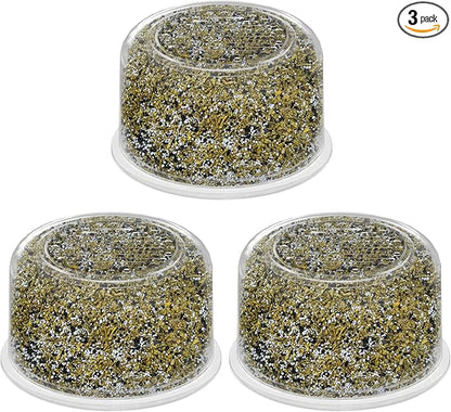 Shower Head Filter Replacement Cartridge Compatible with All Canopy Handheld & Fixed Filtered Shower Head, Shower Filter For Hard Water, 3 Pack