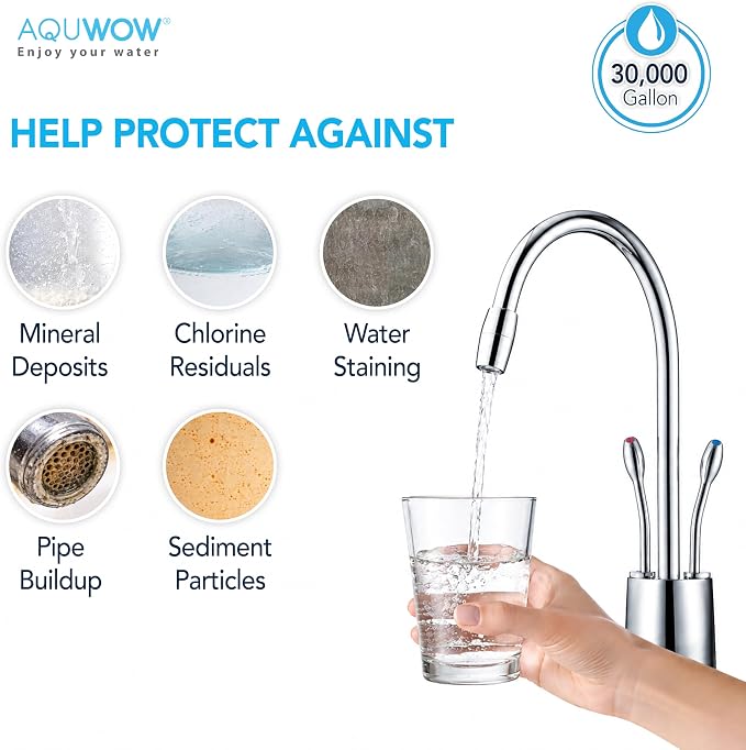 CTO10BB 5 Micron 4.5" x 10" Carbon Block Water Filter Set – Replacement Cartridges for Whole House and Under Sink Systems, Universal Standard Size (1, 10 x 4.5)