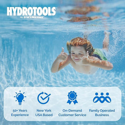 SWIMLINE HYDROTOOLS Pool Cartridge Filter Pump System For Above Ground & Inground Pool | 120 SQ FT Cleaner| VARIABLE DUAL 2-SPEED 1 HP 5280 GPH | Pools Up To 33500 Gallon | Silver Ion Element & Timer