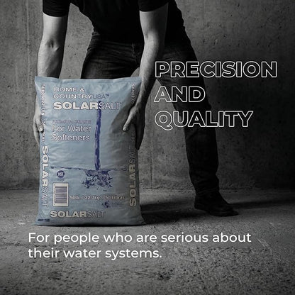 Home and Country All Natural Solar Salt for Water Softener (50 Pounds)