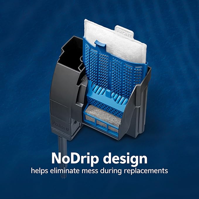 Aqueon PRO Replacement Filter Cartridges, NoDrip Design, For Freshwater and Saltwater Aquariums, Medium, 3 pack