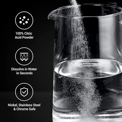 Gevi Household Ice Maker Descaling Powder | 12 Use & Individually Packed for Each Use | Organic ice maker clean Descaler Compatible with All Major Brands