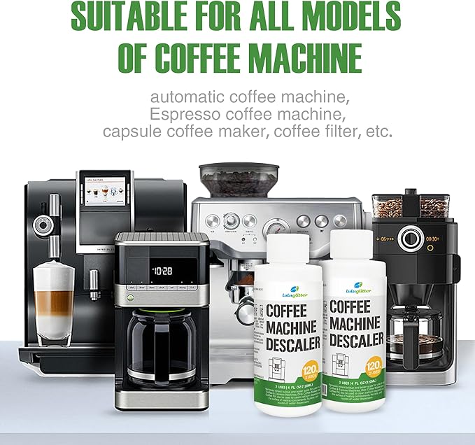 Coffee Machine Descaler, Coffee & Espresso Machine Descaler-Universal Descaling Solution for Home & Commercial Coffee Pots
