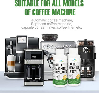 Coffee Machine Descaler, Coffee & Espresso Machine Descaler-Universal Descaling Solution for Home & Commercial Coffee Pots